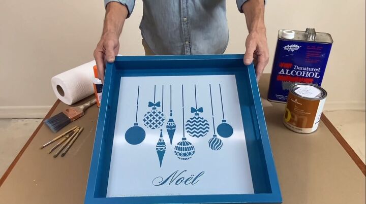 DIY Christmas tray