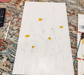 pintura de flores diy