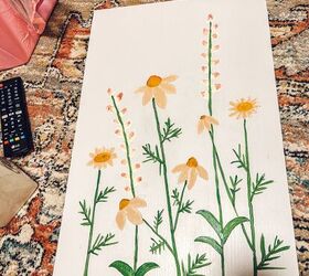 pintura de flores diy