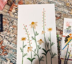 pintura de flores diy