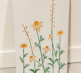Pintura de flores DIY
