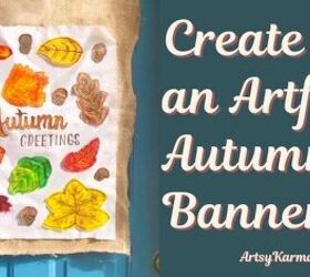 Crea una colorida pancarta de bienvenida de otoño para añadir a tu jardín otoñal