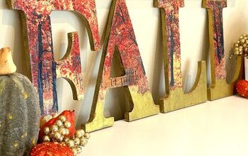 How to Decoupage Wood Letters for Fall Crafts
