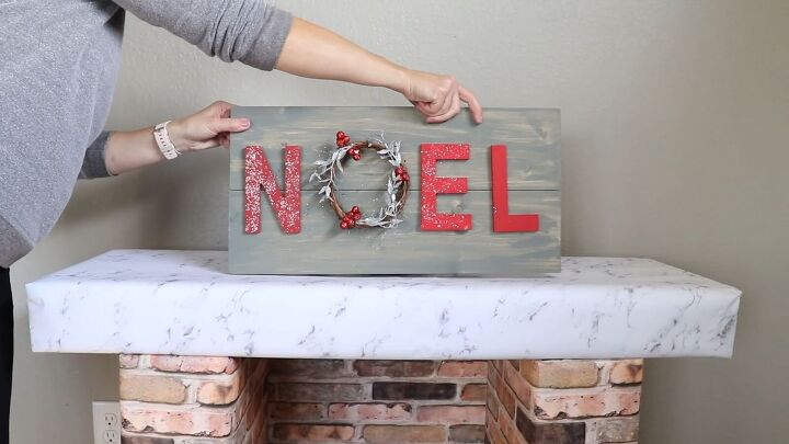 Crafting a festive cardboard mantelpiece