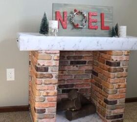 Fireplace out of cardboard boxes