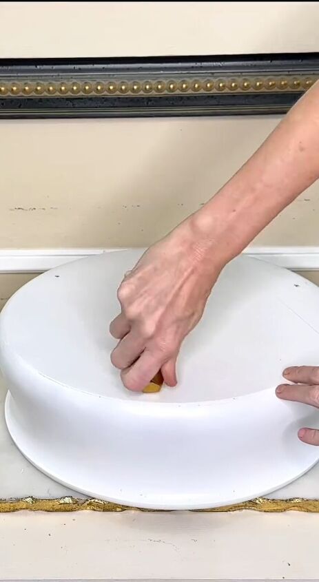 Attaching the knobs to the decorative bowl