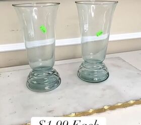 decoupage a vase, Clear glass vases