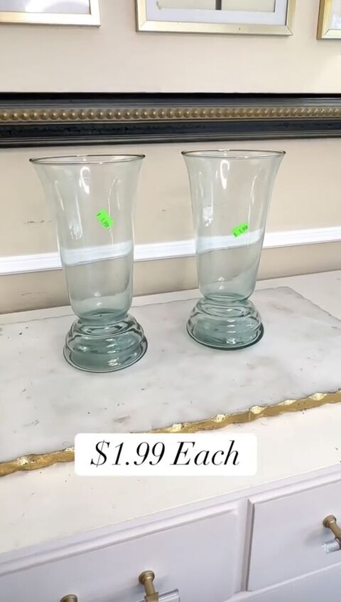 decoupage a vase, Clear glass vases