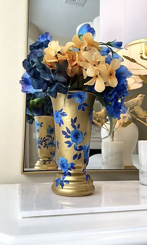 decoupage a vase, How to decoupage a vase