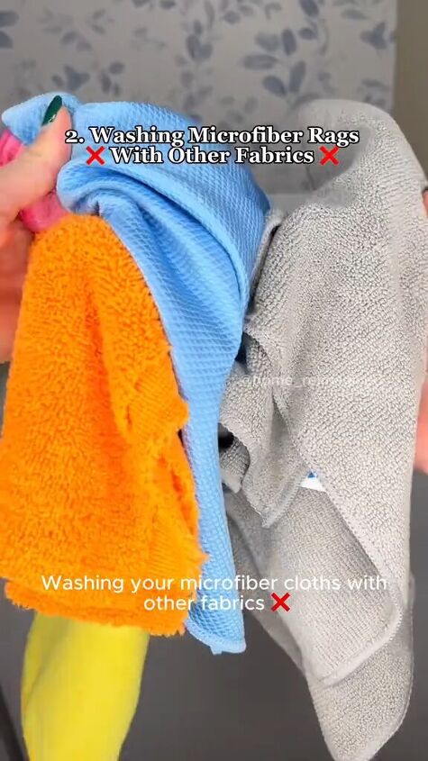 cleaning mistakes, Microfiber cloths