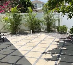 patio makeover, Fencing and landscaping