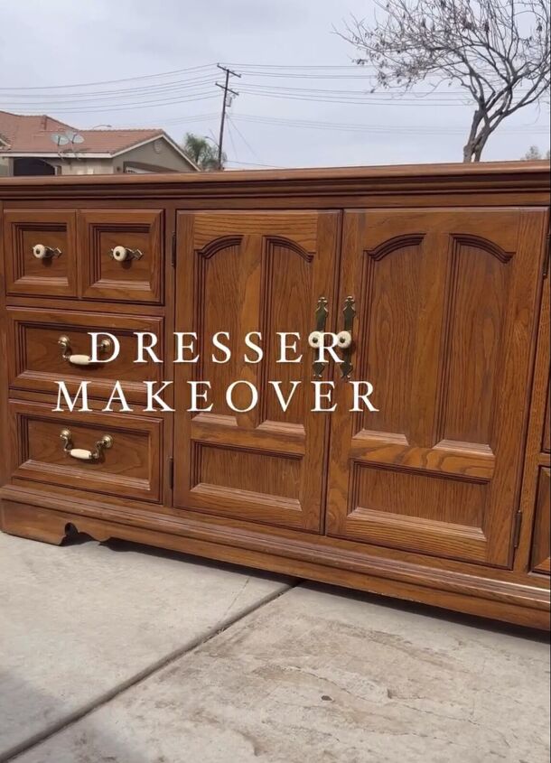 diy dresser makeover, Dresser before the makeover