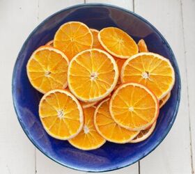 Guirnalda casera de naranjas secas