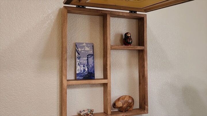 Family heirlooms in secret shelf