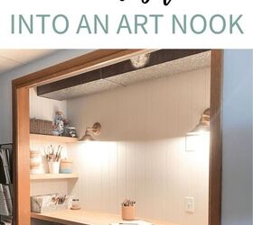 How To Transform A Closet Into An Art Nook