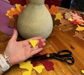 super lindo y fcil diy pavo de calabaza de papel mach accin de gracias