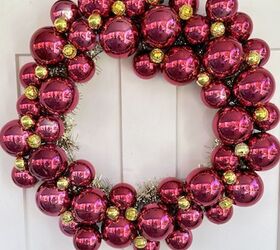 Elegante DIY rosa y oro corona de Navidad Guía