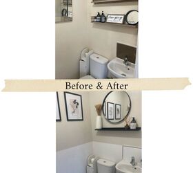 renovacin del wc efecto panelado con pintura