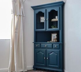 armario esquinero azul moderno