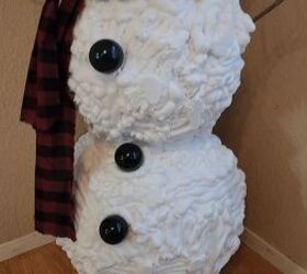 How to make a snowman from bouncy balls and foam