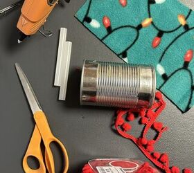 portalatas con luces de navidad diy upcycle a can