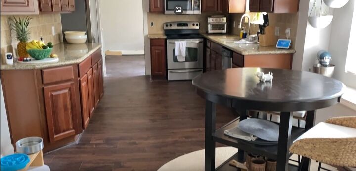 beautiful home makeover with malibu wide plank, Before image of kitchen