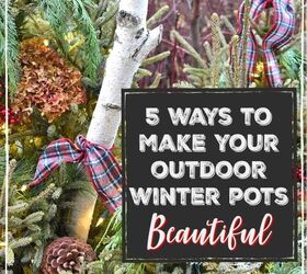 5 formas de embellecer tus macetas de invierno de exterior
