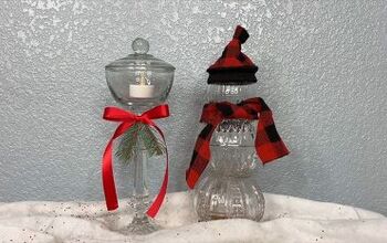 How to Craft a Festive Glass Bowl Snowman and Candle Holder