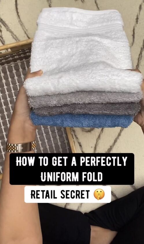 diy folding board, Perfectly folded towels