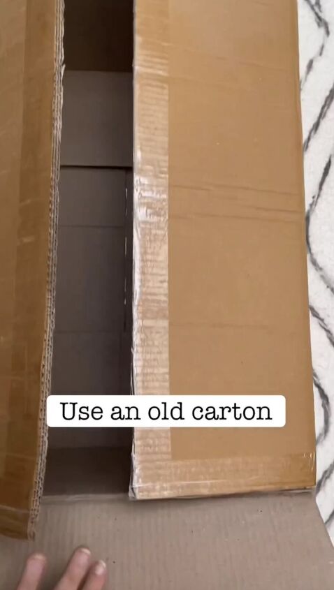 diy folding board, Cutting cardboard into equal parts