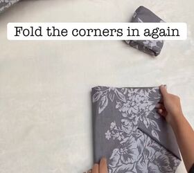 fold pillowcase, Creating the envelope shape