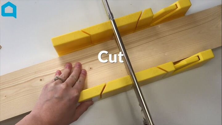 turn a plastic crate into the best accessory for your backyard, Cutting the wood pieces with a saw