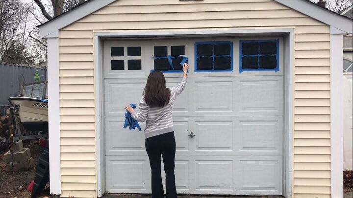 make your garage door look like it costs thousands with paint, Removing the painter s tape
