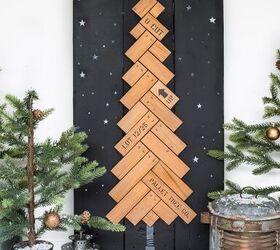 convierte tu chatarra en un rbol de navidad de madera en espiga de gama alta