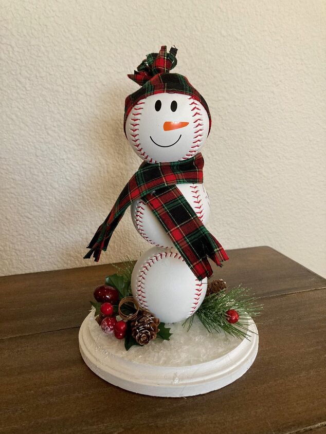 baseball snowman