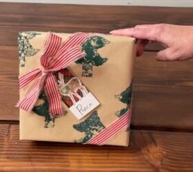 DIY Christmas tree wrapping paper