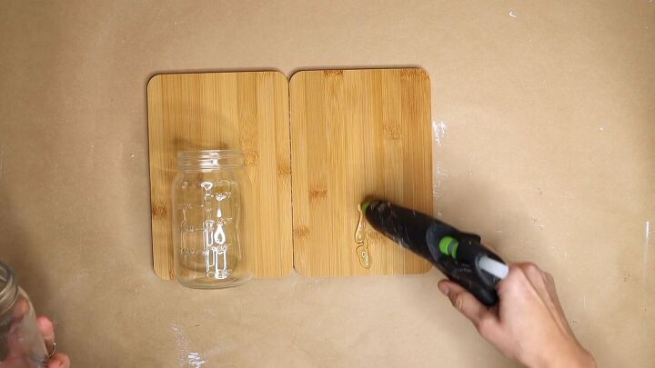 kitchen counter organizer ideas, Attach mason jars to cutting boards