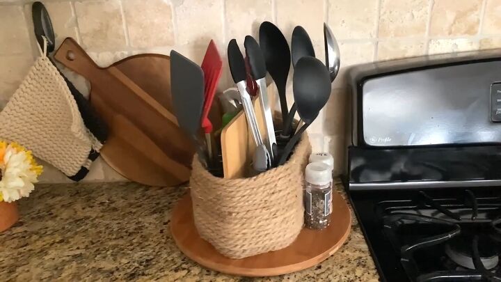 kitchen counter organizer ideas, Cheap and easy kitchen storage solution