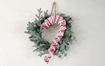 Guirlanda de Natal com bastões de doces da Dollar Store