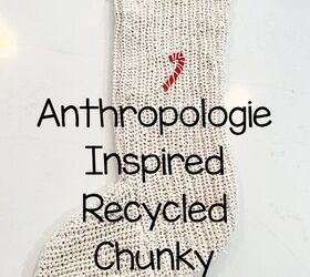 calcetn de navidad grueso inspirado en anthropologie, media con superposici n