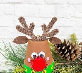 dollar tree christmas crafts clay pot reindeer