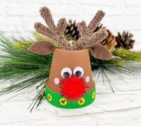 Dollar Tree Christmas Crafts Clay Pot Reindeer
