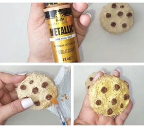 diy fake bakes adornos de galletas con chispas de chocolate