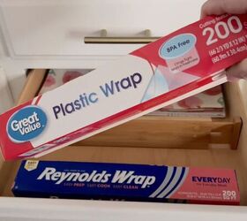 Bunch up plastic wrap and cover it with water for this gorgeous decor hack