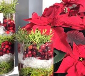How to Make "Floating" DIY Christmas Centerpieces on a Budget