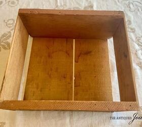 centro de mesa de accin de gracias con una caja de madera vintage