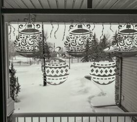 estarcido de ventanas acogedoras para el invierno