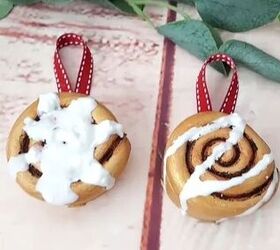 Cinnamon roll ornaments