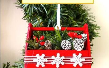 How to Make a Miniature Wooden Toolbox Christmas Ornament