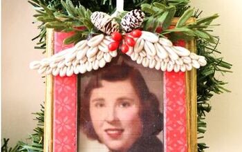 Use a Picture Frame to Make a Sweet Remembrance Christmas Ornament